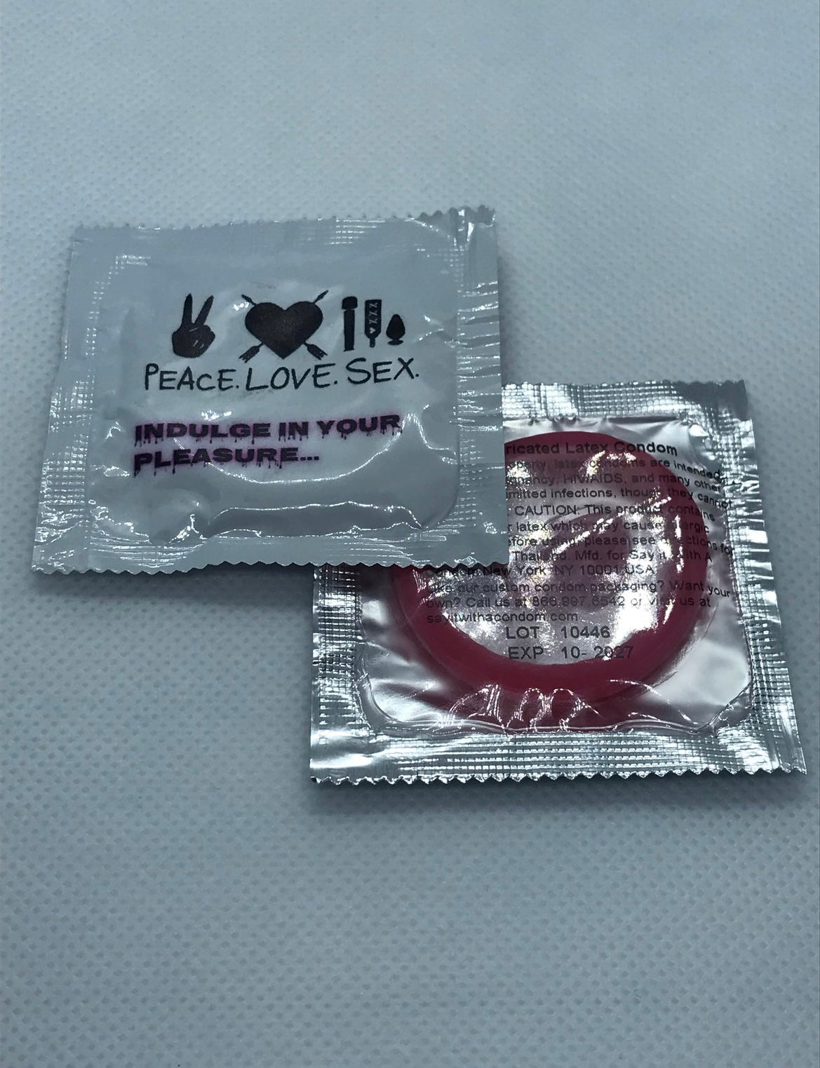 peace Love Sex (PINK) Condoms