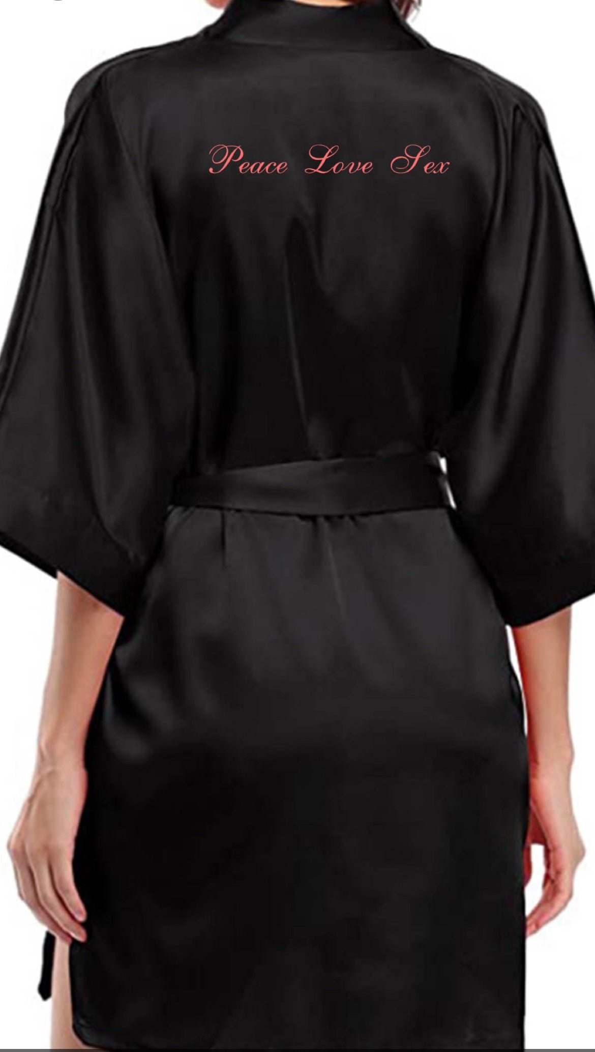 Peace. Love. Sex Silk Robe